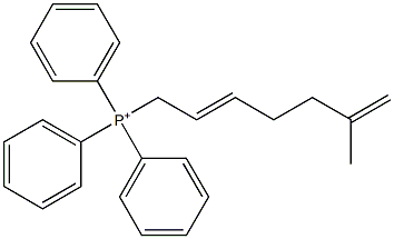 Triphenyl(6-methylhepta-2,6-dienyl)phosphonium Struktur