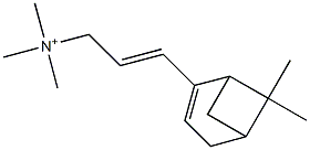 [3-(6,6-Dimethylbicyclo[3.1.1]hept-2-en-2-yl)-2-propenyl]trimethylaminium Struktur