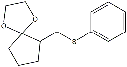 6-(Phenylthiomethyl)-1,4-dioxaspiro[4.4]nonane Struktur