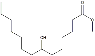 7-Hydroxytetradecanoic acid methyl ester Struktur