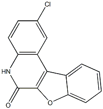 2-Chlorobenzofuro[2,3-c]quinolin-6(5H)-one Struktur