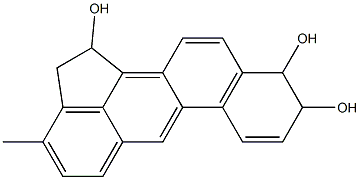 1,2,9,10-Tetrahydro-3-methylbenz[j]aceanthrylene-1,9,10-triol Struktur