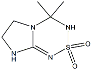 3,4,6,7-Tetrahydro-4,4-dimethyl-8H-imidazo[2,1-c][1,2,4,6]thiatriazine 2,2-dioxide Struktur