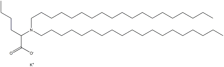 2-(Dinonadecylamino)hexanoic acid potassium salt Struktur