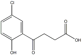 3-[2-Hydroxy-5-chlorobenzoyl]propionic acid Struktur