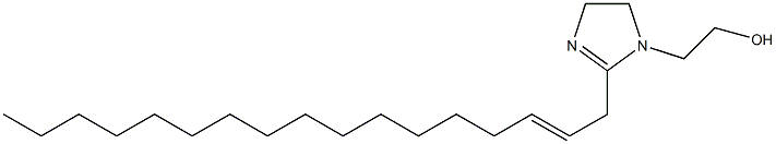 2-(2-Heptadecenyl)-2-imidazoline-1-ethanol Struktur