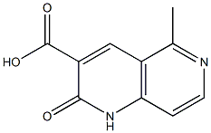 5-Methyl-2-oxo-1,2-dihydro-1,6-naphthyridine-3-carboxylic acid Struktur