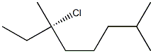 [S,(+)]-3-Chloro-3,7-dimethyloctane Struktur