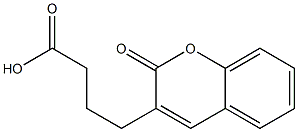 4-(2-Oxo-2H-1-benzopyran-3-yl)butyric acid Struktur