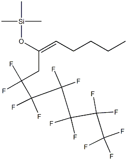 (E)-8,8,9,9,10,10,11,11,12,12,13,13,13-Tridecafluoro-6-(trimethylsiloxy)-5-tridecene Struktur