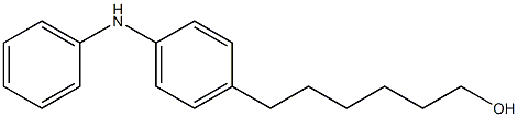 4-(6-Hydroxyhexyl)phenylphenylamine Struktur