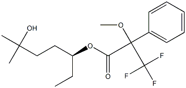 (4S)-4-[[2-Methoxy-3,3,3-trifluoro-2-phenylpropanoyl]oxy]-1,1-dimethyl-1-hexanol Struktur