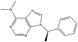 9-[(R)-1-(Phenyl)ethyl]-N,N-dimethyl-9H-purin-6-amine Struktur