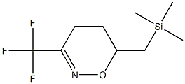 3-(Trifluoromethyl)-6-[(trimethylsilyl)methyl]-5,6-dihydro-4H-1,2-oxazine Struktur