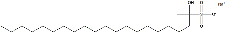 2-Hydroxyhenicosane-2-sulfonic acid sodium salt Struktur