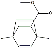 1,4-Dimethylbicyclo[2.2.2]octa-2,5-diene-7-carboxylic acid methyl ester Struktur