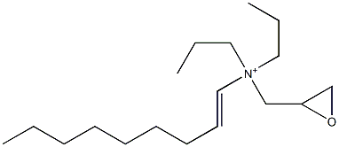 N-(1-Nonenyl)-N,N-dipropyl-2-oxiranemethanaminium Struktur