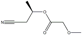 Methoxyacetic acid (R)-1-(cyanomethyl)ethyl ester Struktur