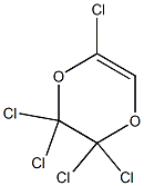 2,2,3,3,5-Pentachloro-2,3-dihydro-1,4-dioxin Struktur