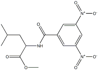 2-[(3,5-Dinitrobenzoyl)amino]-4-methylpentanoic acid methyl ester Struktur