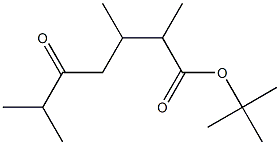 2,3,6-Trimethyl-5-oxoheptanoic acid tert-butyl ester Struktur