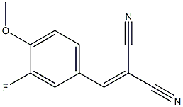 (3-Fluoro-4-methoxybenzylidene)malononitrile Struktur