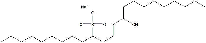 14-Hydroxytricosane-10-sulfonic acid sodium salt Struktur