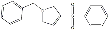 1-Benzyl-2,5-dihydro-3-phenylsulfonyl-1H-pyrrole Struktur