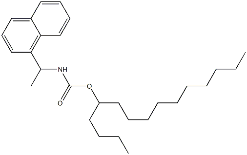 N-[1-(1-Naphtyl)ethyl]carbamic acid (1-butylundecyl) ester Struktur