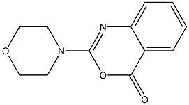 2-Morpholino-4H-3,1-benzoxazin-4-one Struktur