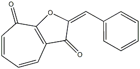 2-(Benzylidene)-2H-cyclohepta[b]furan-3,8-dione Struktur