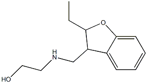 2-[[(2,3-Dihydro-2-ethylbenzofuran-3-yl)methyl]amino]ethanol Struktur