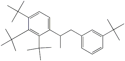 2-(2,3,4-Tri-tert-butylphenyl)-1-(3-tert-butylphenyl)propane Struktur