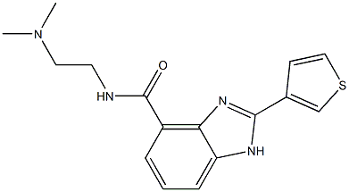 N-[2-(Dimethylamino)ethyl]-2-(3-thienyl)-1H-benzimidazole-4-carboxamide Struktur