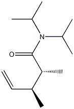 (2R,3S)-N,N-Diisopropyl-2,3-dimethyl-4-pentenamide Struktur