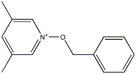 3,5-Dimethyl-1-(benzyloxy)pyridin-1-ium Struktur