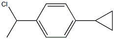 1-(1-Chloroethyl)-4-cyclopropylbenzene Struktur