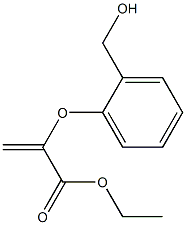 2-[2-(Hydroxymethyl)phenoxy]propenoic acid ethyl ester Struktur