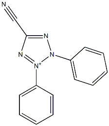 2,3-Diphenyl-5-cyano-2H-tetrazol-3-ium Struktur