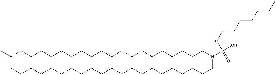 N,N-Dihenicosylamidophosphoric acid hydrogen heptyl ester Struktur