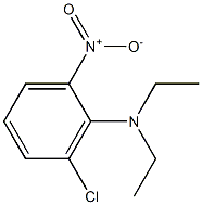 2-(Diethylamino)-3-chloro-1-nitrobenzene Struktur