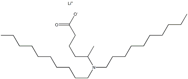 5-(Didecylamino)hexanoic acid lithium salt Struktur