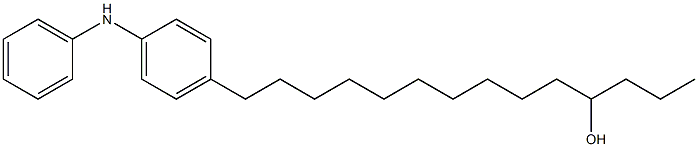 4-(11-Hydroxytetradecyl)phenylphenylamine Struktur