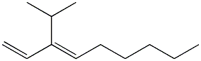 (3E)-3-Isopropyl-1,3-nonadiene Struktur