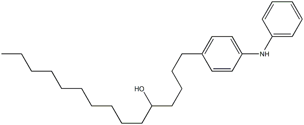 4-(5-Hydroxypentadecyl)phenylphenylamine Struktur