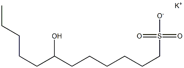 7-Hydroxydodecane-1-sulfonic acid potassium salt Struktur