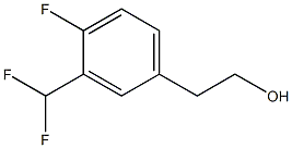 BENZENEETHANOL, 3-(DIFLUOROMETHYL)-4-FLUORO- Struktur