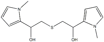 2-[2-HYDROXY-2-(1-METHYL-1H-PYRROL-2-YL)-ETHYLSULFANYL]-1-(1-METHYL-1H-PYRROL-2-YL)-ETHANOL Struktur