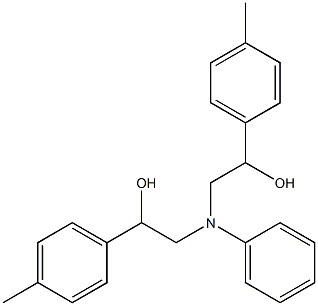 2-[(2-HYDROXY-2-P-TOLYL-ETHYL)-PHENYL-AMINO]-1-P-TOLYL-ETHANOL Struktur