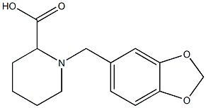 1-(1,3-BENZODIOXOL-5-YLMETHYL)-2-PIPERIDINECARBOXYLIC ACID Struktur